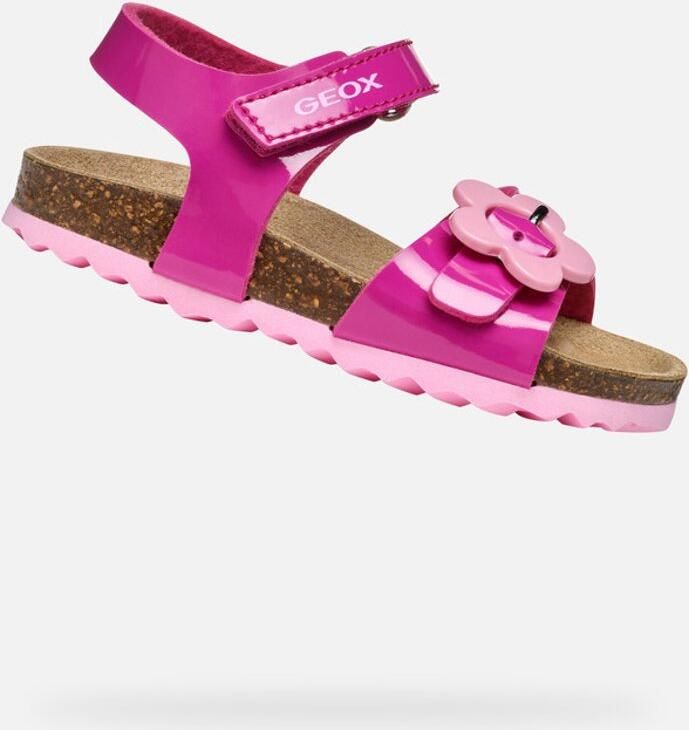 GEOX SANDAAL CHALKI PEUTERMEISJES Sandalen DONKERROZE