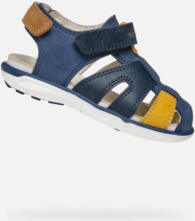 GEOX SANDAAL DELHI PEUTERJONGENS Sandalen DONKER MARINEBLAUW DONKERGEEL - Foto 2