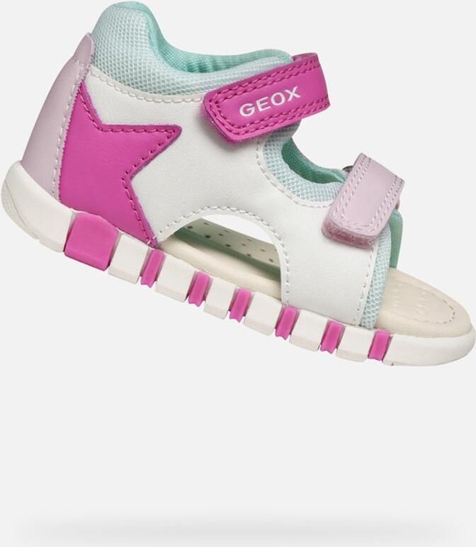 GEOX SANDAAL IUPIDOO PEUTER Sandalen WIT FUCHSIA
