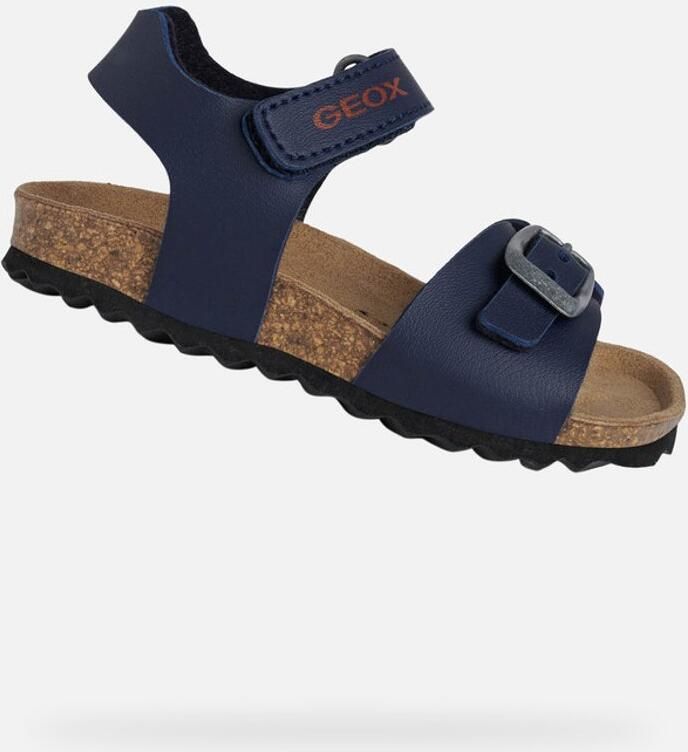 GEOX SANDAL CHALKI PEUTER Sandalen MARINEBLAUW DONKERROOD - Foto 2