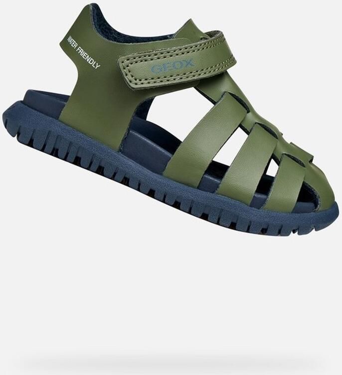 GEOX SANDAL FUSBETTO PEUTER Sandalen SALIEGROEN MARINEBLAUW