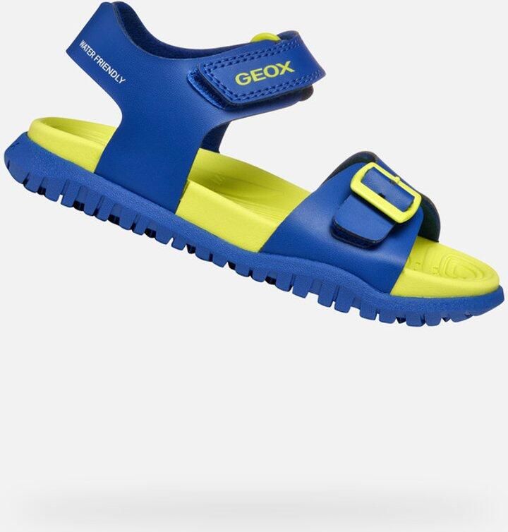 GEOX SANDAAL FUSBETTO TIENERS Sandalen KONINGSBLAUW FLUO GEEL