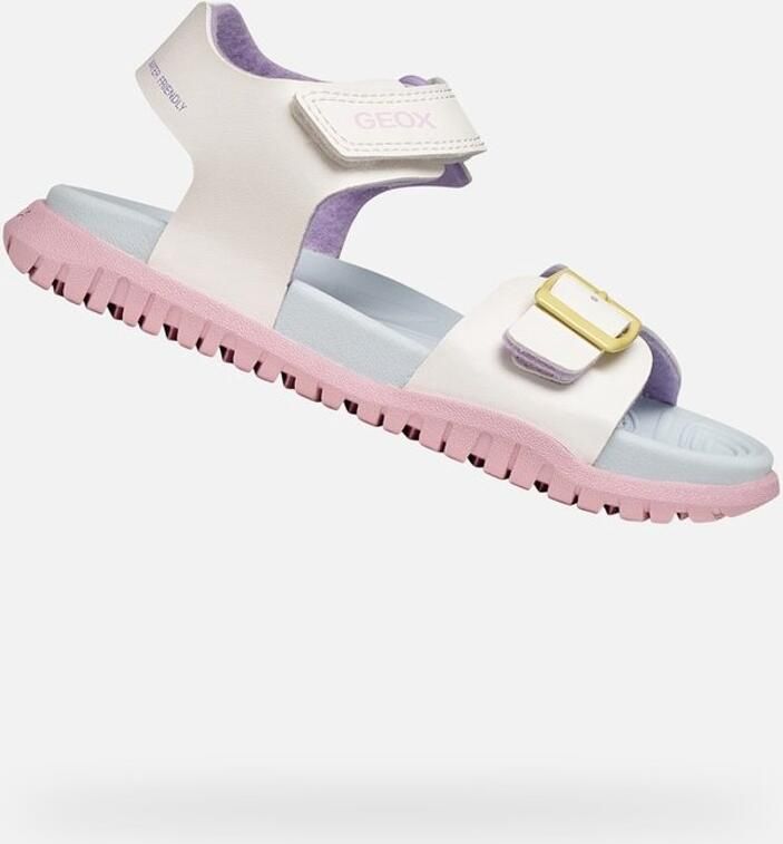 GEOX SANDAL FUSBETTO TIENERS Sandalen WIT VEELKLEURIG