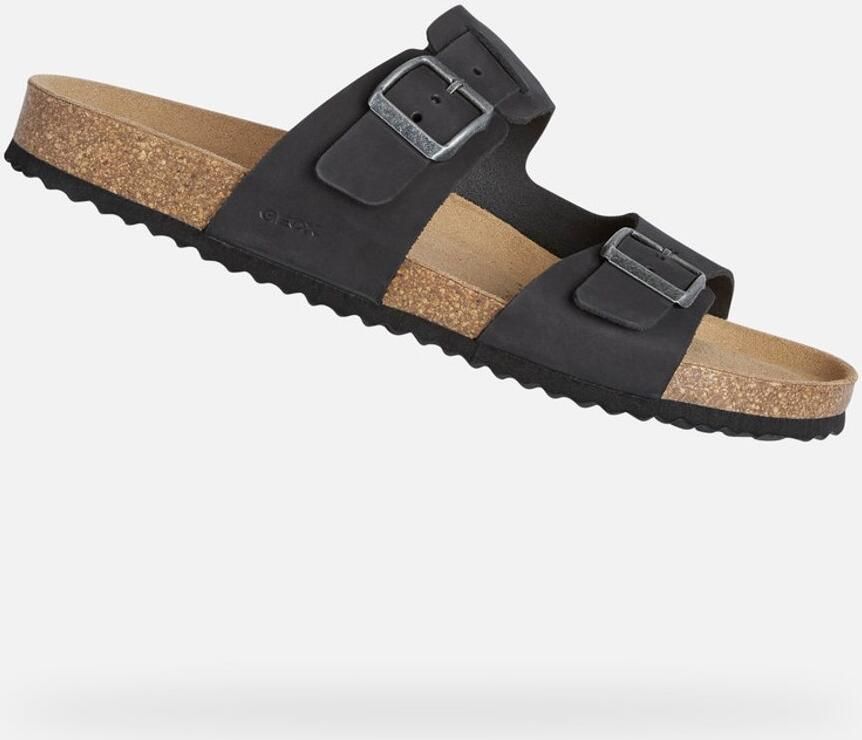 Geox Slippers in zwart voor Heren U Sandale Ghit A B - Foto 2