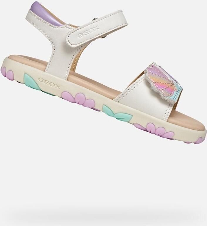 GEOX SANDAL HAITI MEISJES Sandalen WIT LICHTROZE