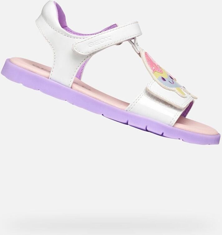 GEOX SANDAL JOYFOOT MEISJES Sandalen WIT LILA