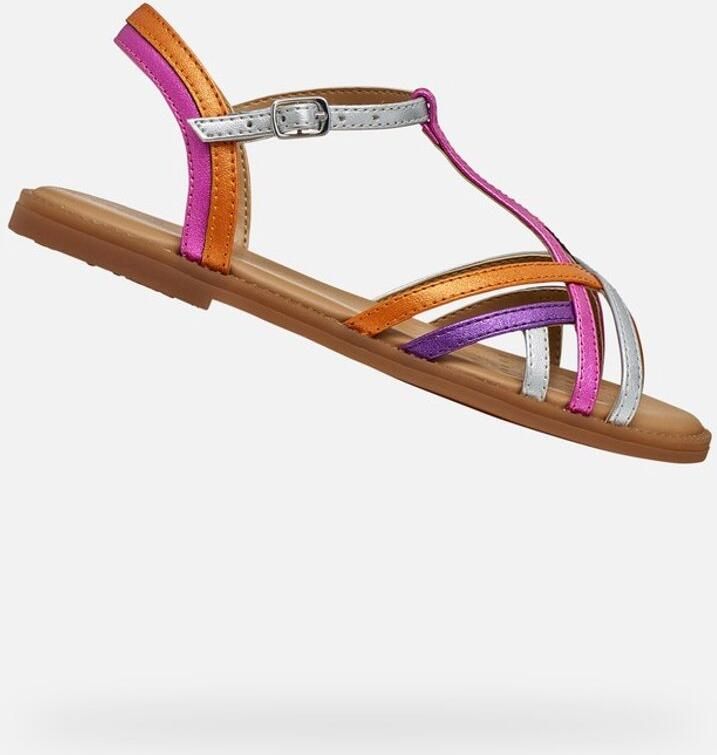 GEOX SANDAL KARLY MEISJES Sandalen FUCHSIA ZILVER