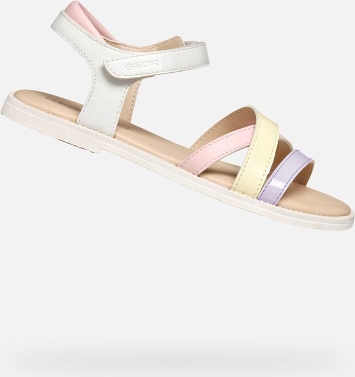 GEOX J5235D~~~~~~~~~~~~~~~~~~~~~~~~ MeisjesSandalenKindersandalen Wit beige - Foto 2