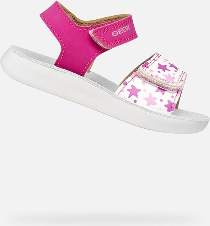GEOX SANDAL LIGHTFLOPPY PEUTERMEISJES Sandalen FUCHSIA WIT