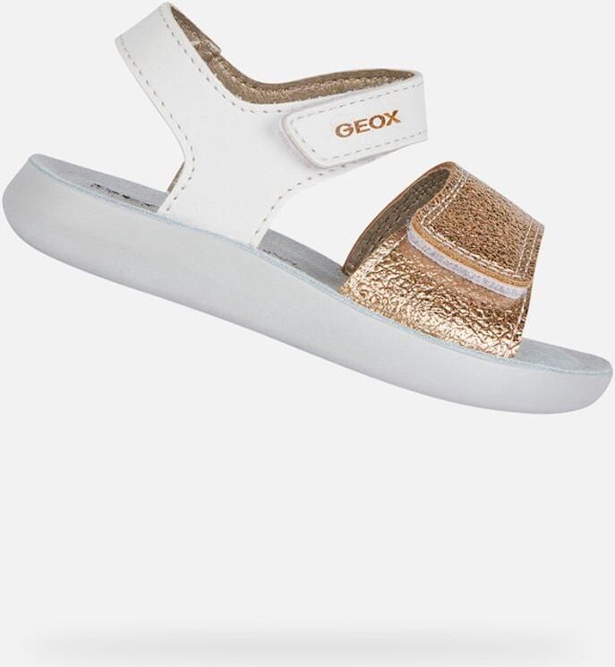 GEOX SANDAL LIGHTFLOPPY PEUTERMEISJES Sandalen WIT GOUD - Foto 2