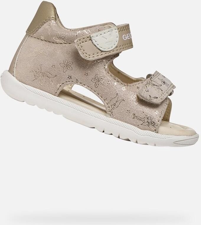 GEOX SANDAL MACCHIA DREUMES Sandalen BEIGE PLATINA - Foto 6