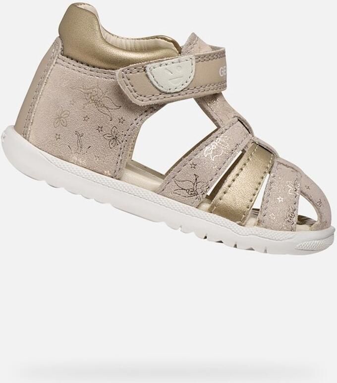 GEOX SANDAL MACCHIA DREUMES Sandalen BEIGE PLATINA