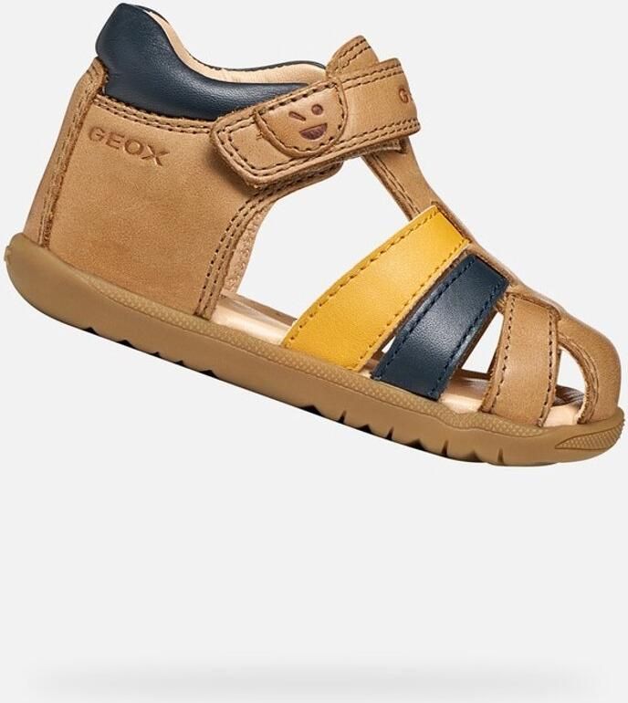 GEOX SANDAL MACCHIA DREUMES Sandalen WHISKY MARINEBLAUW