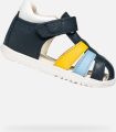 GEOX SANDAL MACCHIA PEUTER Sandalen MARINEBLAUW DONKERGEEL - Blauw