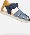 GEOX SANDAL STEPPIEUP PEUTERJONGENS Sandalen MARINEBLAUW OKER - Marineblauw Oker/Geel