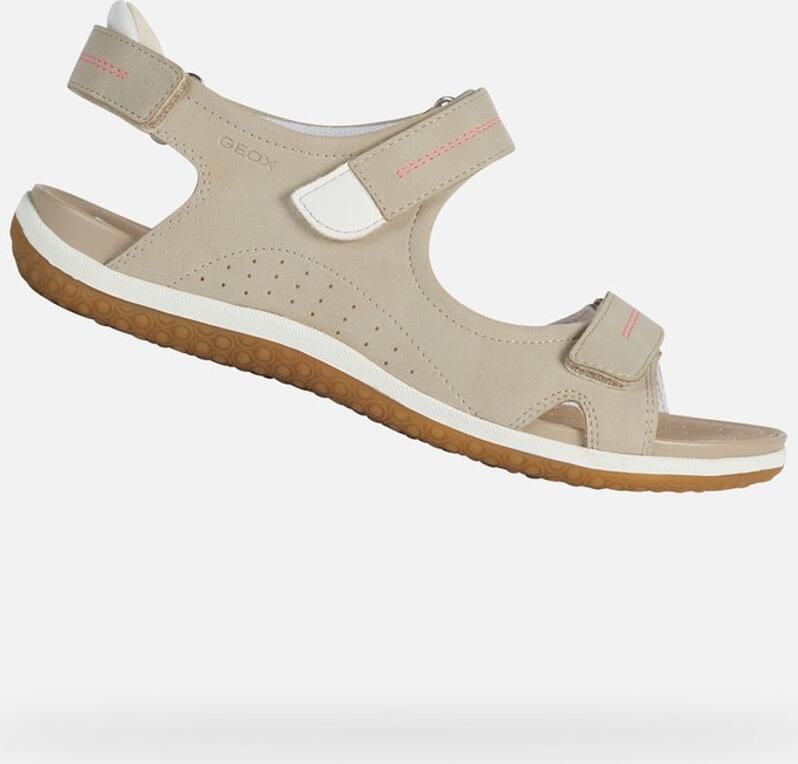 Geox Sandalen in taupe in glanzende look model 'VEGA' - Foto 2