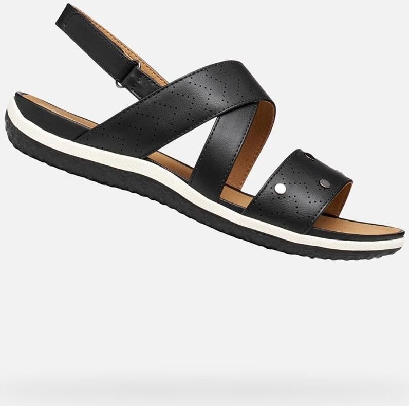 GEOX SANDAL VEGA DAMES Sandalen ZWART