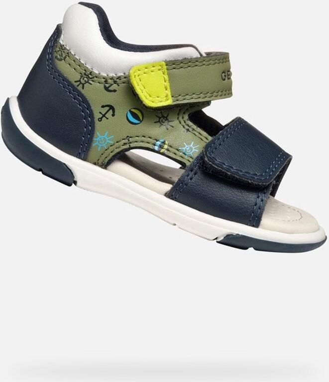 GEOX SANDAL ZAPITO DREUMES Sandalen PISTACHE MARINEBLAUW