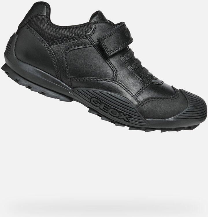 GEOX SAVAGE JONGENS Veterschoenen ZWART