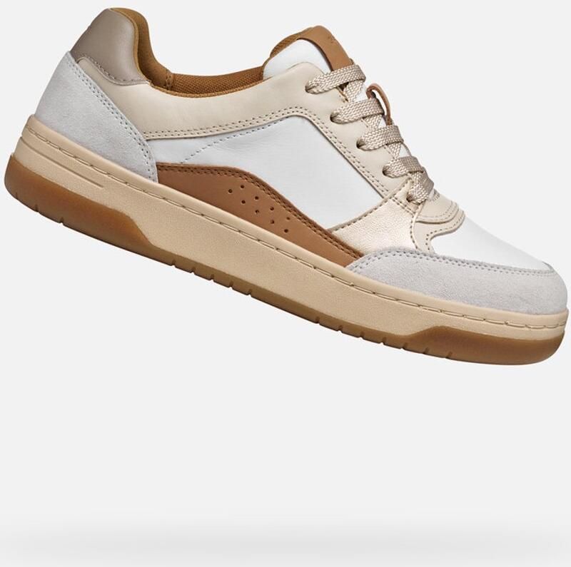 GEOX SEDRAL COURT DAMES Sneakers WIT BEIGE