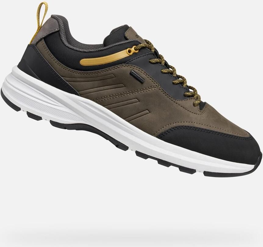 GEOX SENALES ABX Sneakers MILITAIR GROEN ZWART