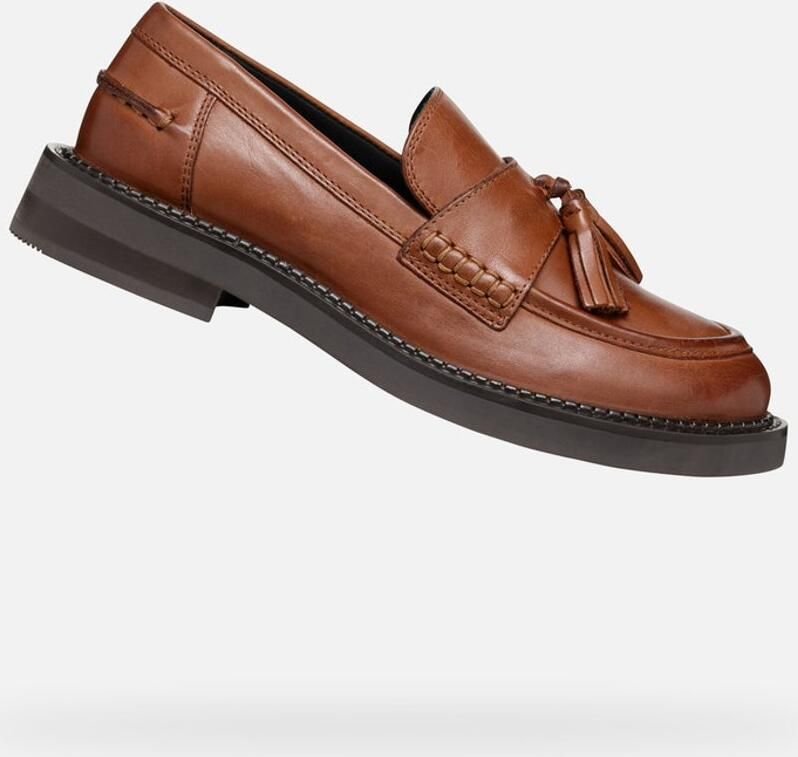 GEOX SERILDA DAMES Loafers LICHTBRUIN