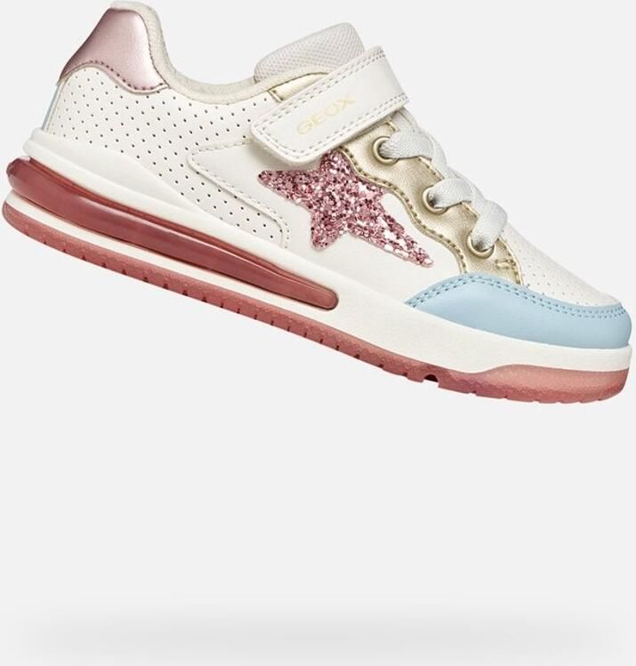 GEOX SKETLITE MEISJES Sneakers WIT LICHTROZE - Foto 2