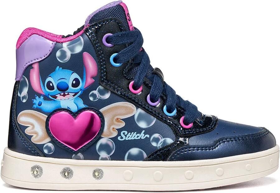 GEOX Skylin E Met Lichten Schoenen Blauw Meisje