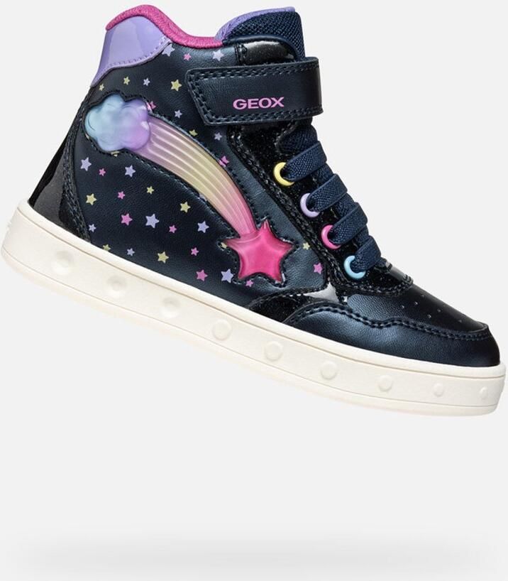 GEOX SKYLIN MEISJES Sneakers MARINEBLAUW MULTIKLEUR