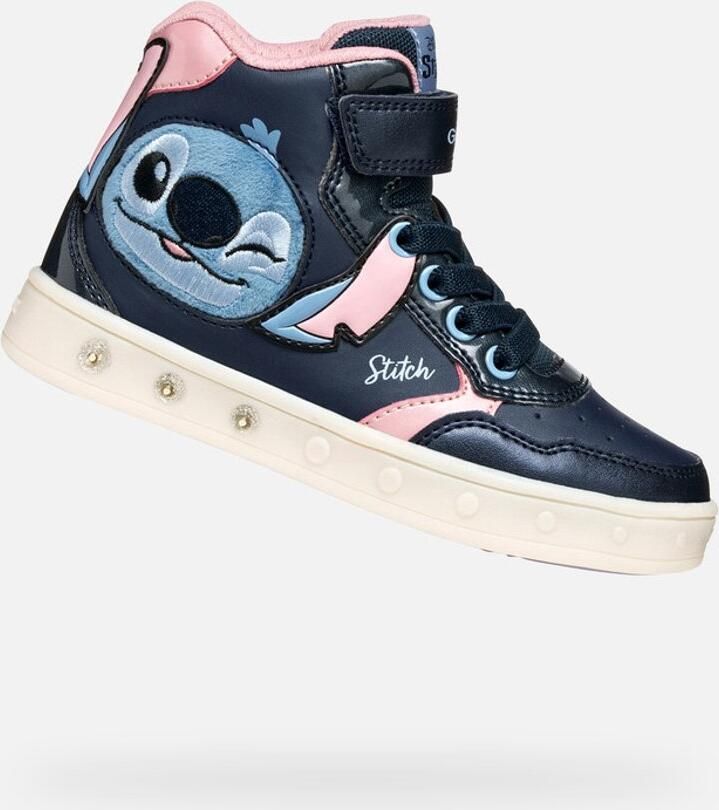 GEOX SKYLIN MEISJES Sneakers MARINEBLAUW ROZE