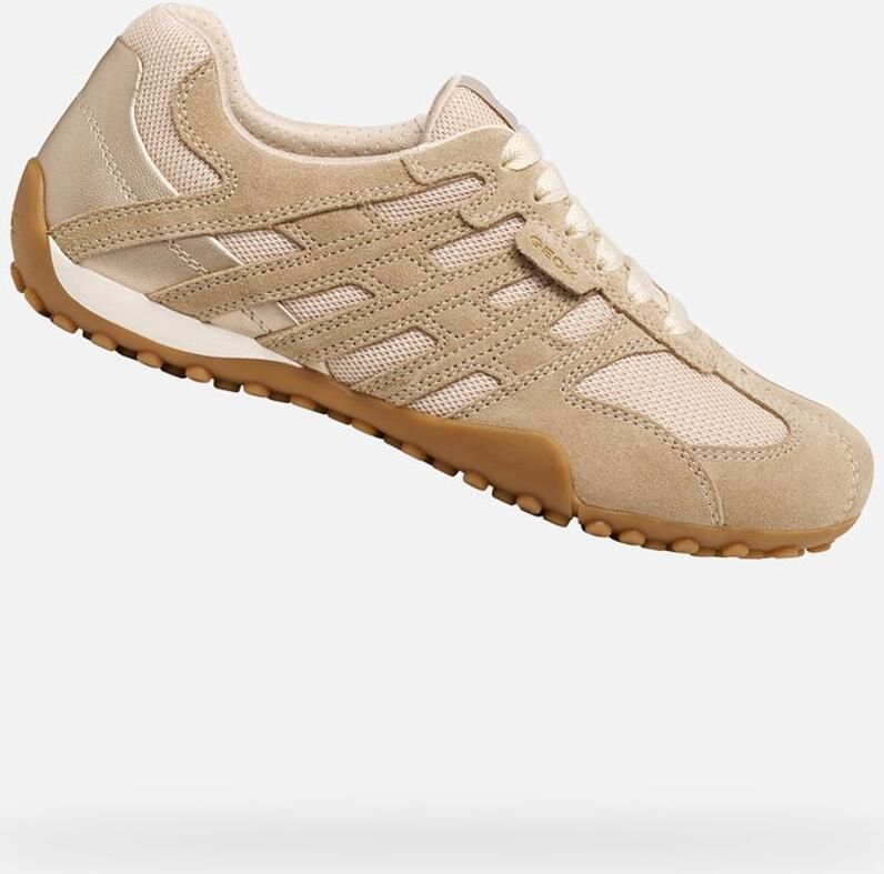 GEOX SNAKE ORIGINAL DAMES Sneakers BEIGE MELKWIT