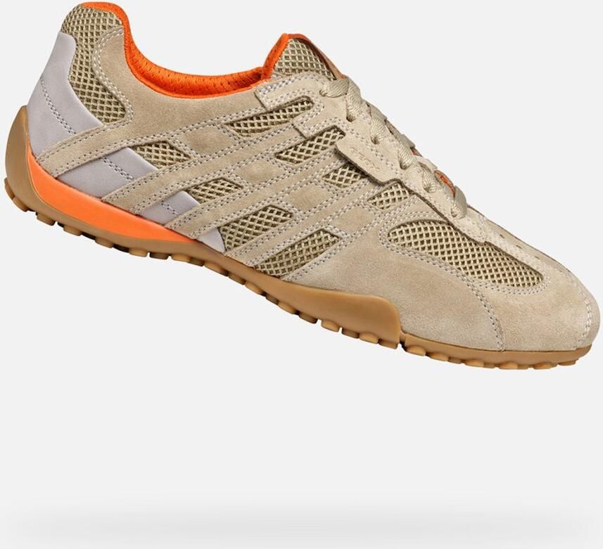 Geox Veterschoenen U SNAKE ORIGINAL veterschoen vrijetijdsschoen trekking sneaker met leren binnenzool