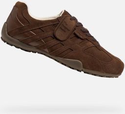 GEOX SNAKE heren leren sneaker U66NVA 022BC veterschoen bruin