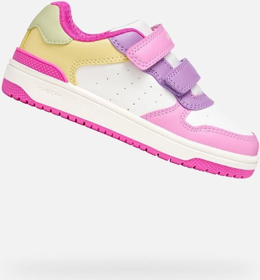 GEOX Washiba B Schoenen Zonder Veters Wit Roze Meisje