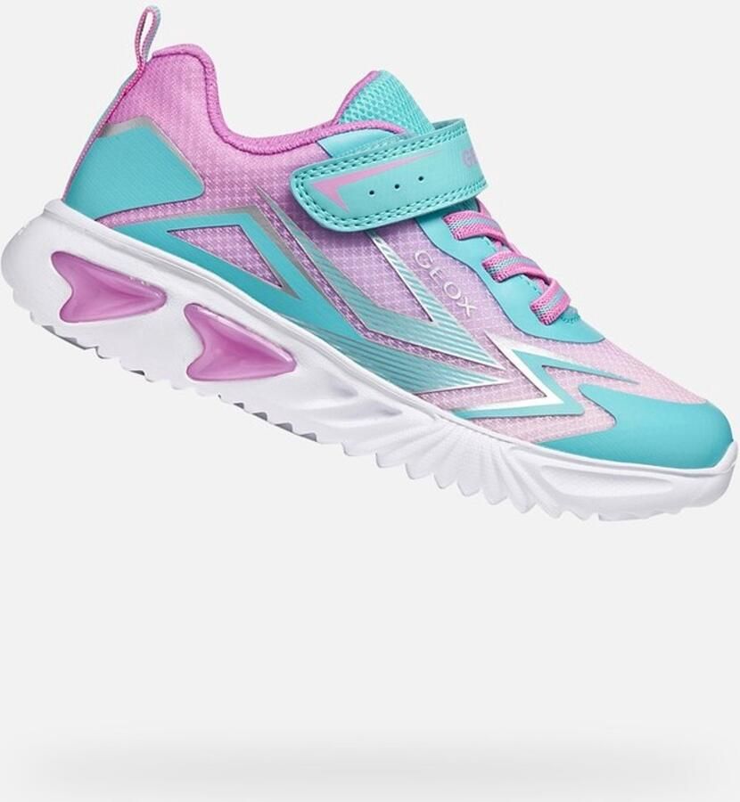 GEOX Assister B Met Lichten Schoenen Blauw Meisje
