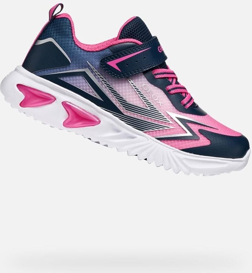 GEOX Assister B Met Lichten Schoenen Blauw Roze Meisje
