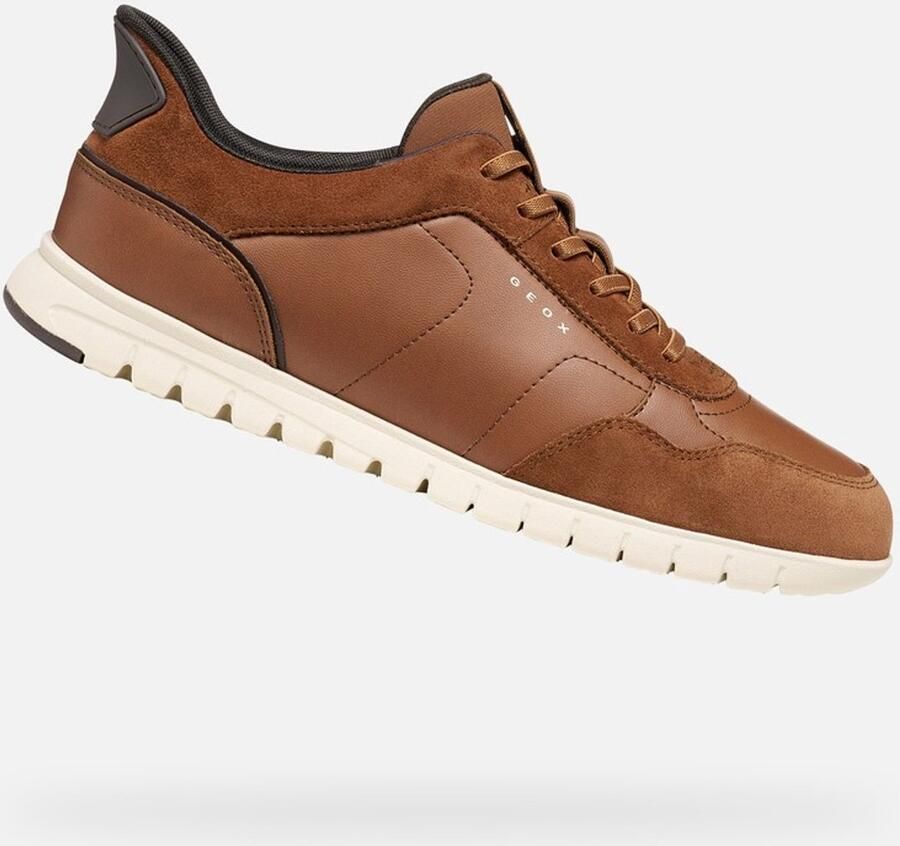 GEOX FLEXTRIDEZERO PLUS herensneaker van leer U66NEA 0B Fast-in