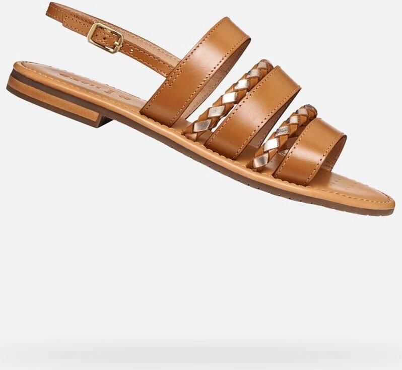GEOX SOZY S DAMES Sandalen TABAK LICHTGOUD