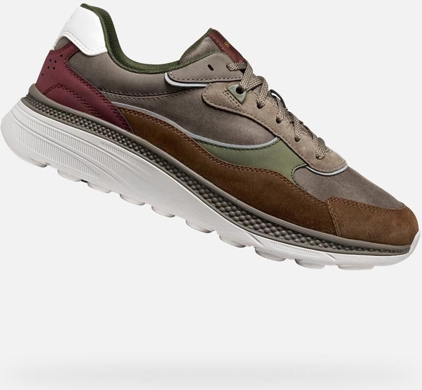 GEOX SPHERICA ACTIF X1 HEREN Sneakers LICHT BEIGE COGNAC