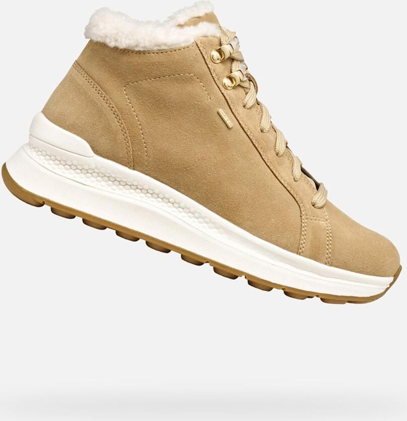 GEOX SPHERICA ACTIF X2 ABX DAMES Sneakers DONKERBEIGE