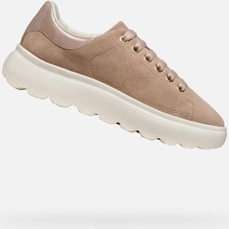 GEOX SPHERICA E DAMES Sneakers ANTIEK ROZE TAUPE