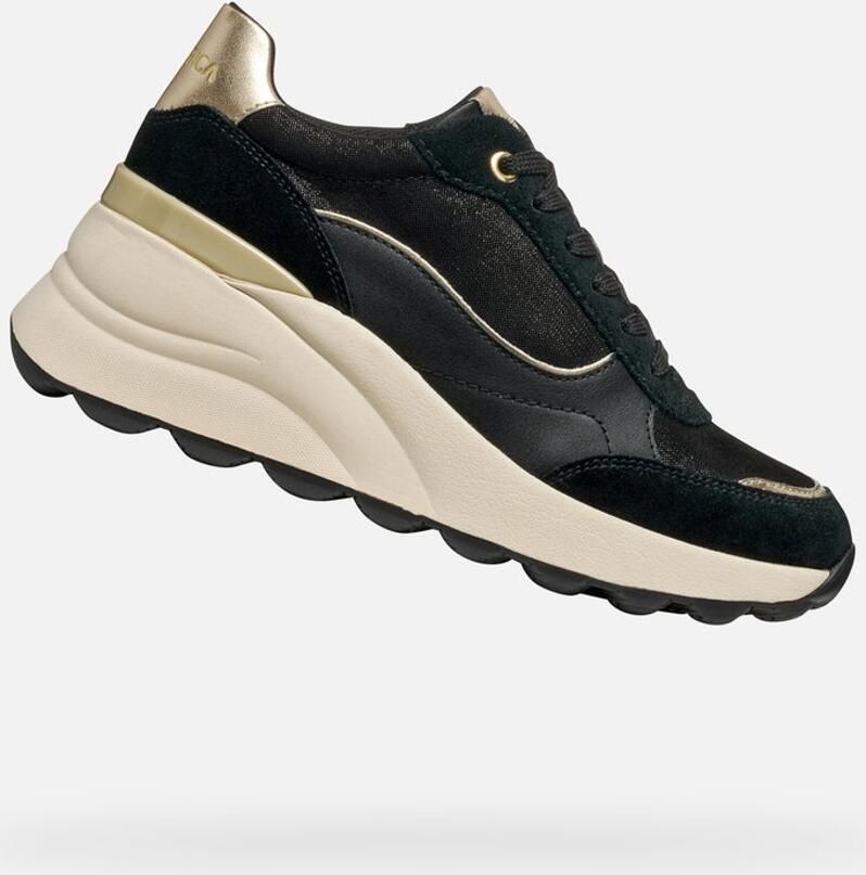 GEOX SPHERICA E DAMES Sneakers ZWART