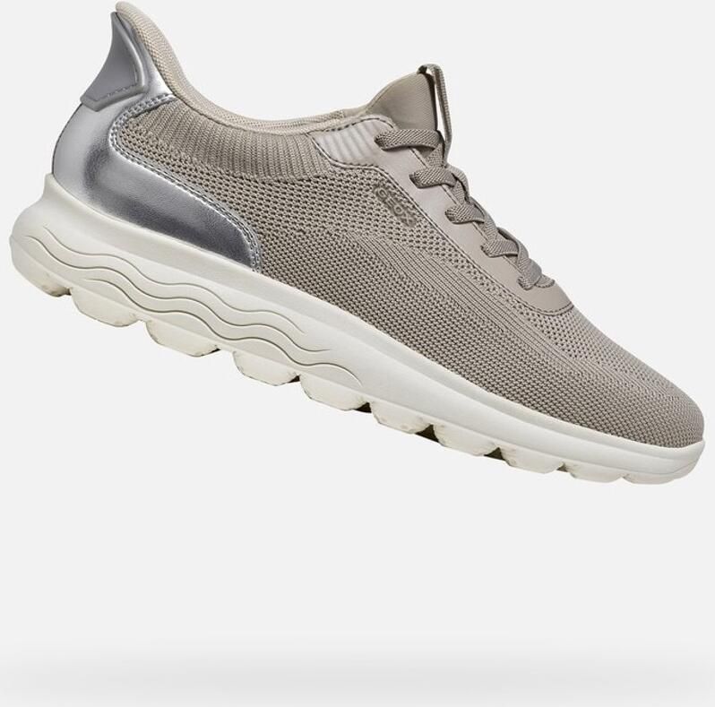 GEOX SPHERICA PLUS DAMES Sneakers GRIJS ZILVER