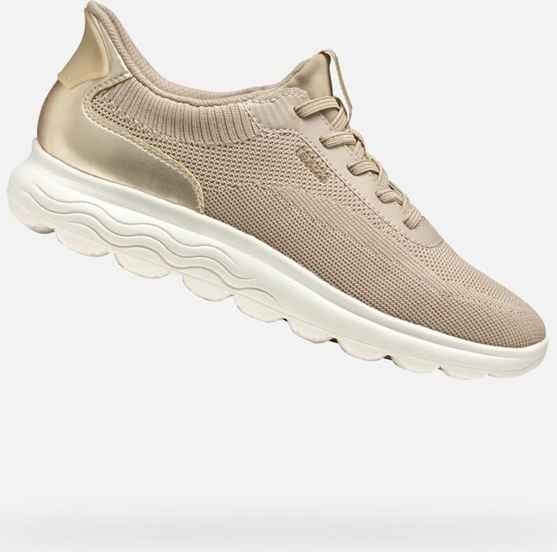 GEOX SPHERICA PLUS DAMES Sneakers LICHT TAUPE LICHT GOUD - Foto 2