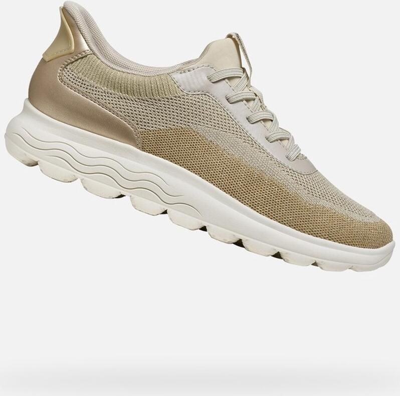 GEOX SPHERICA PLUS DAMES Sneakers LICHTBEIGE LICHTGOUD
