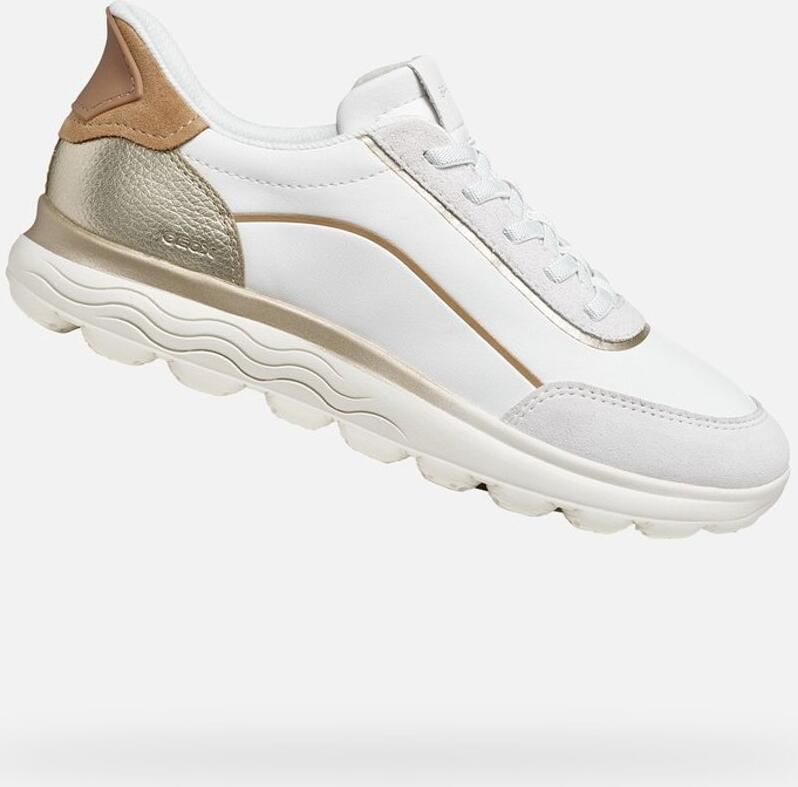 GEOX SPHERICA PLUS DAMES Sneakers WIT MELKWIT