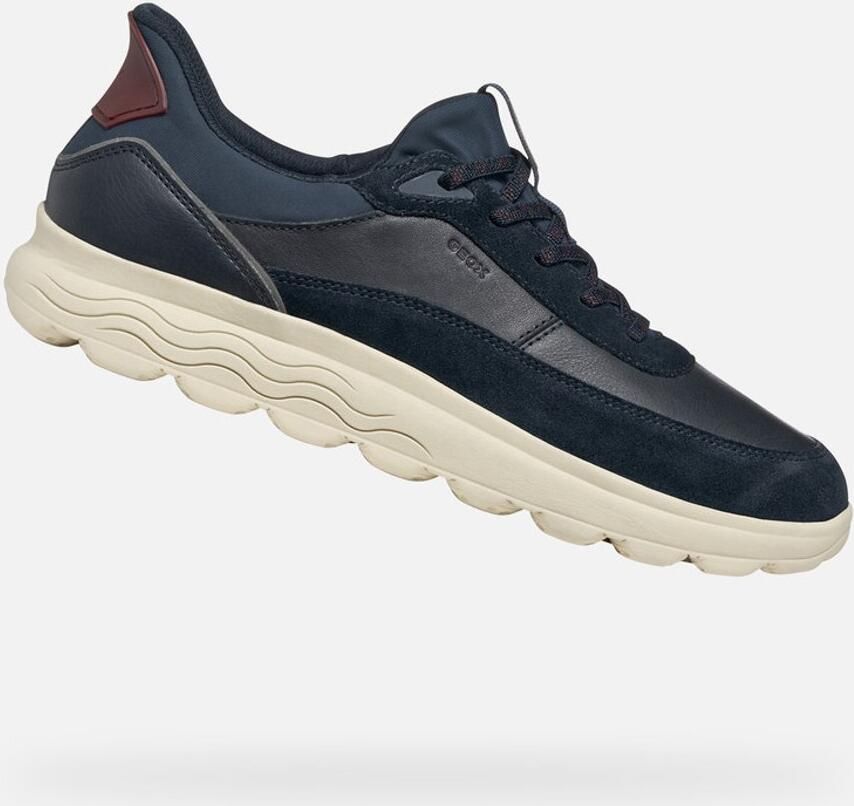 GEOX U Spherica Plus A herensneaker slip-on schoenen U56MPA 08522 CF44K blauw