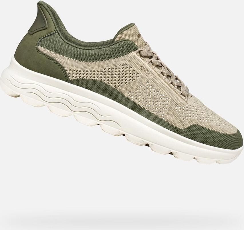 GEOX SPHERICA PLUS HEREN Sneakers OLIJFGROEN BEIGE - Foto 2