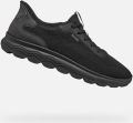 Geox Slip-on sneakers met geprofileerde zool model 'SPHERICA' - Zwart