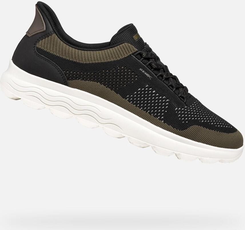 GEOX SPHERICA PLUS HEREN Sneakers ZWART MILITAIR GROEN - Foto 2